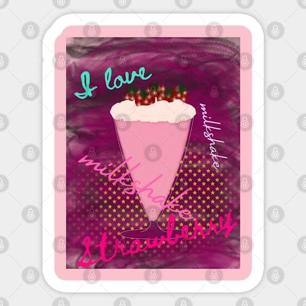 I love milkshake Sticker by Prince